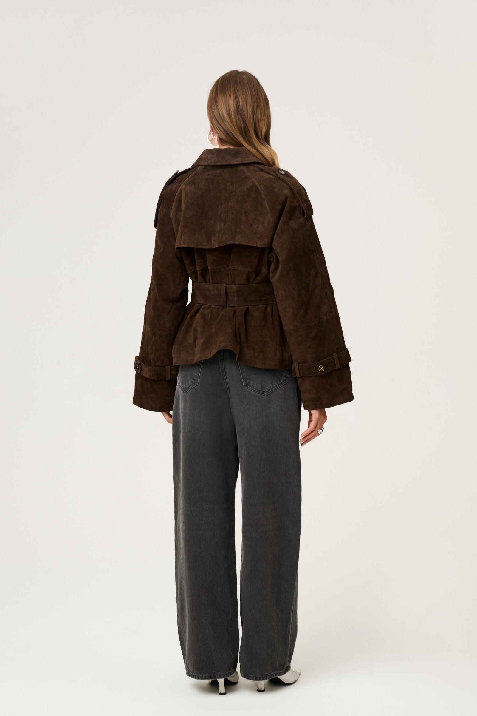 Annabel | Belted Suede Jacket
